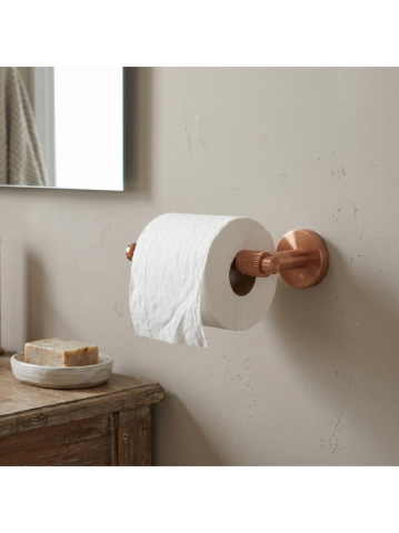 Accesorii baie - Suport hârtie igienică 29105 Rivo cupru periat