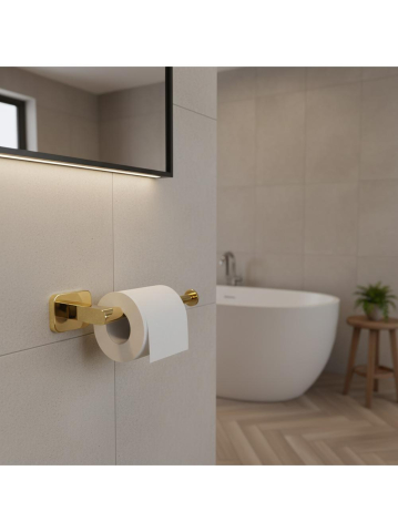 Suport hârtie igienică 5909 Nico auriu [6]