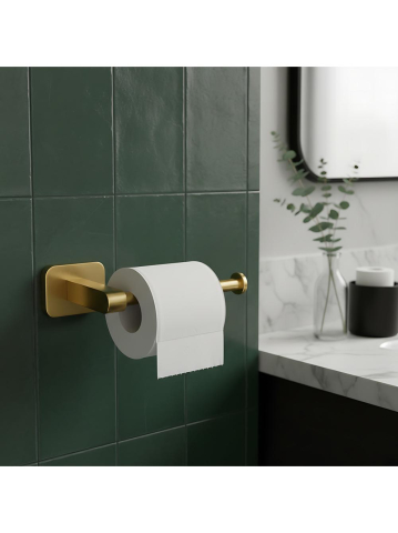 Suport hârtie igienică 5909 Nico auriu periat [6]