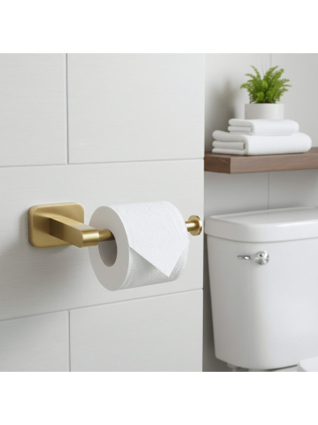 Suport hârtie igienică 5909 Nico auriu periat [4]