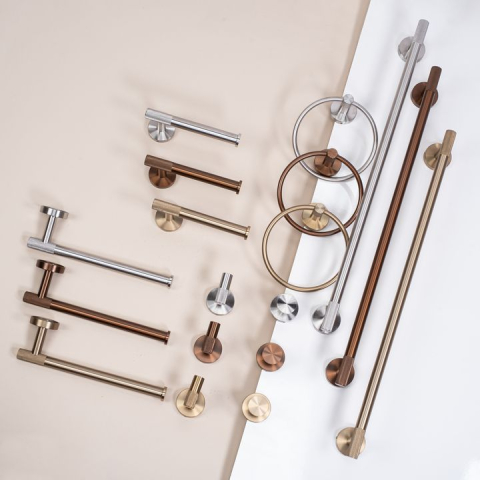 Suport hârtie igienică 6611 Modern auriu periat [6]