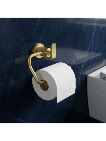 Accesorii toaleta - Suport hârtie igienică 81305 Rivo auriu periat