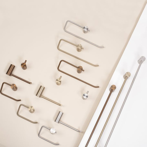 Suport hârtie igienică 9711 Prism auriu periat [5]