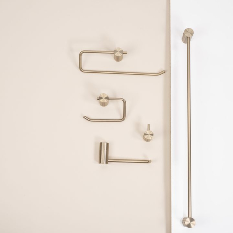 Suport hârtie igienică 9711 Prism auriu periat [2]