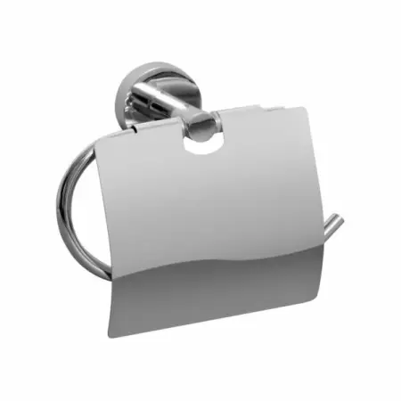 Accesorii toaleta - Suport hartie igienica cu aparatoare crom Bisk For You
