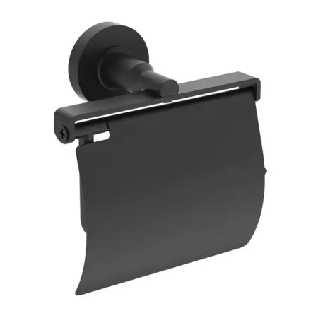 Accesorii toaleta - Suport hartie igienica cu aparatoare Ideal Standard IOM negru mat