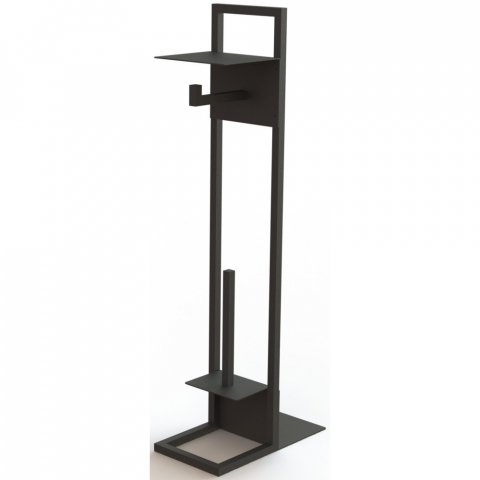 Accesorii toaleta - Suport hartie igienica Deante Mokko negru mat