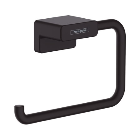 Accesorii toaleta - Suport hartie igienica, Hansgrohe, AddStoris, negru mat