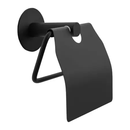 Accesorii baie - Suport hartie igienica Rea 322219A cu protectie finisaj negru mat