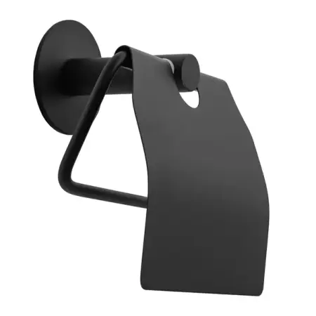 Suport hartie igienica Rea 322219A cu protectie finisaj negru mat [3]