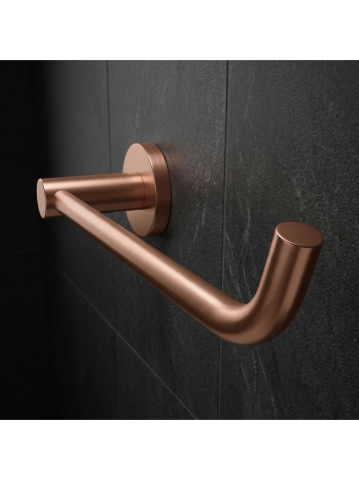 Suport hartie igienica Rea Leo 5609 cupru periat metal 175x50x70 mm [3]