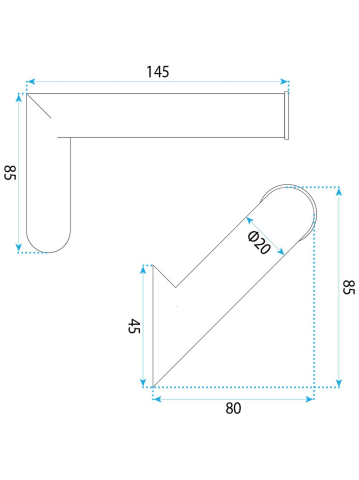 Suport hartie igienica Rea Will cupru periat 145x85x80 mm [8]