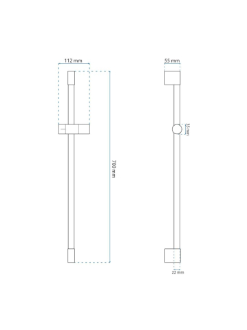 Suport Para Dus 01 cupru periat [4]