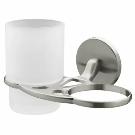 Accesorii lavoar - Suport periute de dinti dublu satinat Bisk Virginia