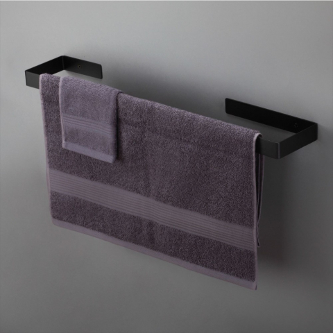 Suport prosop Deante Mokko montat pe perete negru/mat 60 cm [1]