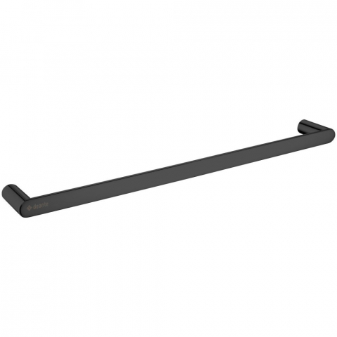 Accesorii baie - Suport prosop Deante Round montat pe perete negru/mat