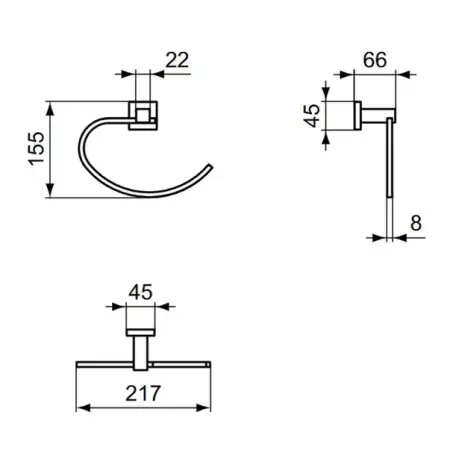 Suport prosop inelar Ideal standard IOM [2]