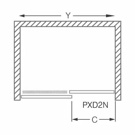 Usa de dus Roltechnik Proxima culisanta cu parte fixa 120 cm [1]