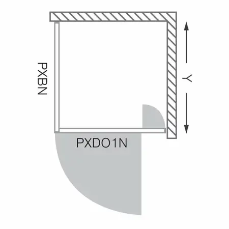 Usa de dus Roltechnik Proxima pivotanta 90 cm [2]