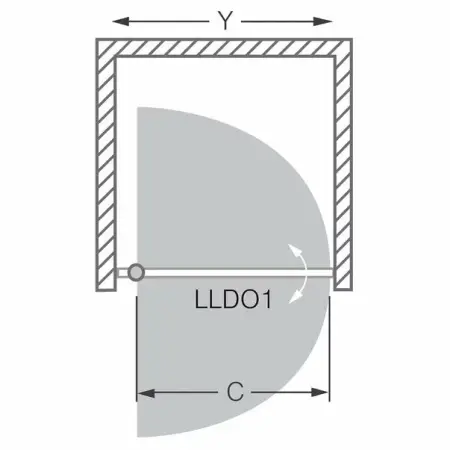 Usa de dus Roth Lega Line pivotanta 80 cm [1]