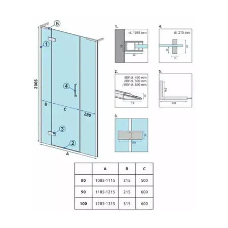 Usa de nisa batanta Rea Hugo 110 cm sticla 6 mm auriu periat [8]