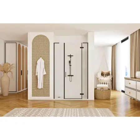 Usa de nisa batanta Rea Hugo 110 cm sticla 6 mm negru [4]