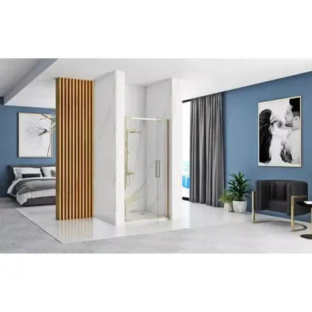 Usa de nisa pivotanta Rea Rapid Swing 90 cm sticla 6 mm auriu [4]