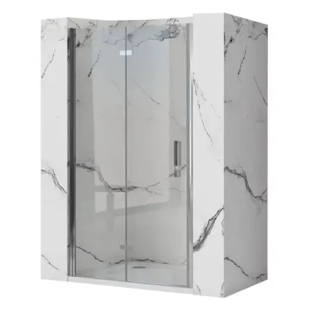 Usi batante - Usa de nisa pliabila Rea Molier 100 cm sticla 6 mm + profil magnetic crom