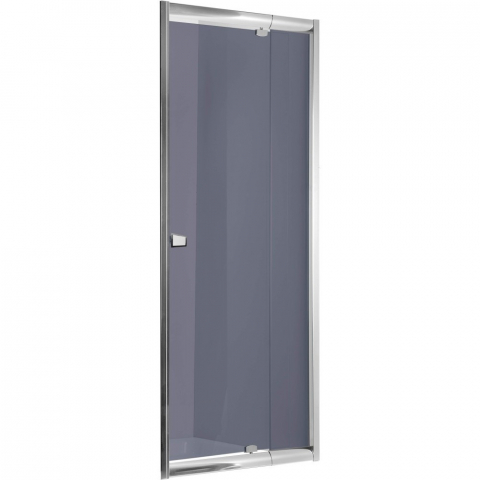 Usi batante - Usa dus batanta Deante Zoom 90xH185 cm, montaj in nisa, profil crom, geam gri