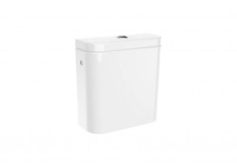 Vas WC complet pe pardoseala Roca The Gap Round Rimless 37x60 cm evacuare verticala [3]