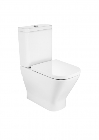 Vase wc statative - Vas WC complet monobloc Roca The Gap Rimless alb