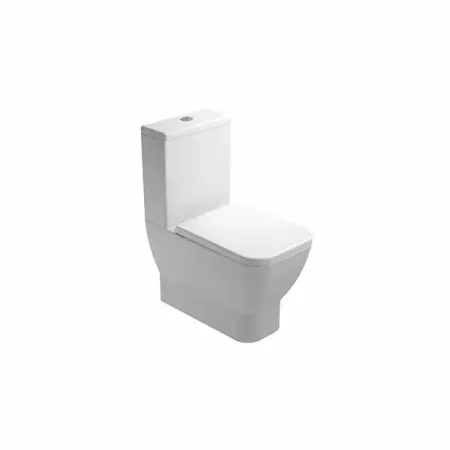 Vase wc statative - Vas WC pe pardoseala Gala Emma Square Rimless BTW alb lucios