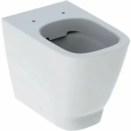 Vase wc statative - Vas wc pe pardoseala Geberit Smyle Square Rimfree fara capac alb