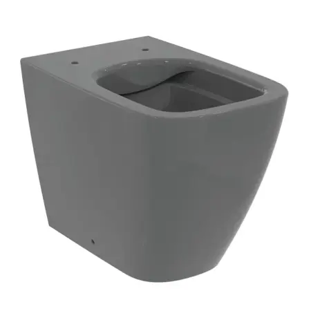 Vase wc statative - Vas WC pe pardoseala Ideal Standard i.life B gri lucios BTW rimless