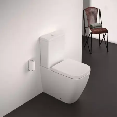 Vase wc statative - Vas WC pe pardoseala Ideal Standard i.life S BTW rimless alb lucios