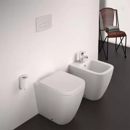 Vase wc statative - Vas WC pe pardoseala Ideal Standard i.life S rimless alb lucios
