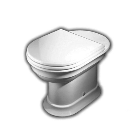 Obiecte Sanitare - Vas WC stativ, Hatria, Dolcevita, cu iesire verticala, alb