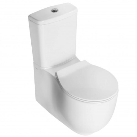 Seturi vase wc monobloc - Vas WC stativ, Hatria, Le Fiabe, back-to-wall, pure rim, alb