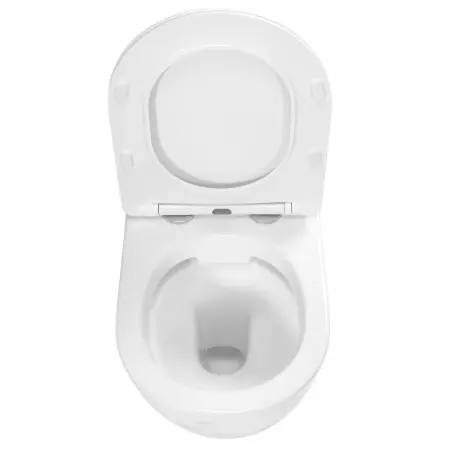 Vas WC suspendabil Carlos Nature Marble Alb cu model, Rea [5]