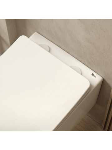 Vas WC suspendabil REA Focus Tornado finisaj mat ecru 485x360x330 mm [7]