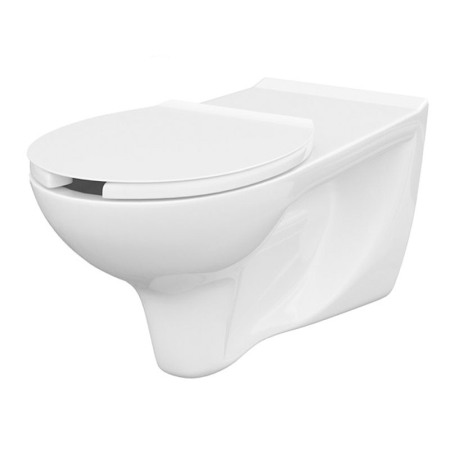 Obiecte Sanitare - Vas WC suspendat, Cersanit, Etiuda, pentru persoanele cu dizabilitati, alb