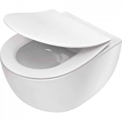 Obiecte Sanitare - Vas WC suspendat Deante Peonia Zero alb
