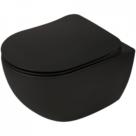 Vas WC suspendat Deante Peonia Zero negru mat [1]