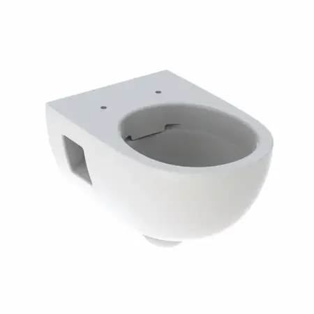 Obiecte Sanitare - Vas wc suspendat Geberit Selnova Rimfree fara capac alb cu forma partial inchisa