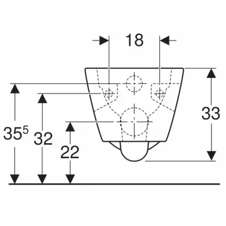 Vas wc suspendat Geberit Selnova Square Rimfree cu spalare verticala [6]