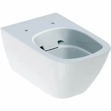 Obiecte Sanitare - Vas wc suspendat Geberit Smyle Square Rimfree fara capac alb