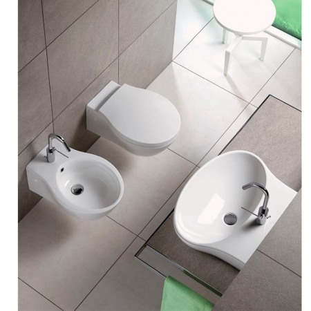 Vas WC suspendat Hatria, Nido, alb [2]