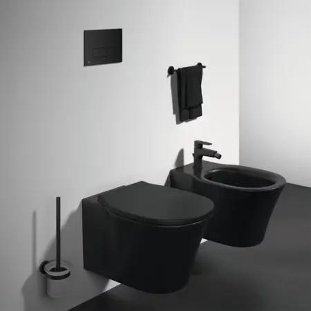 Vas wc suspendat Ideal Standard Connect Air rimless negru mat [1]