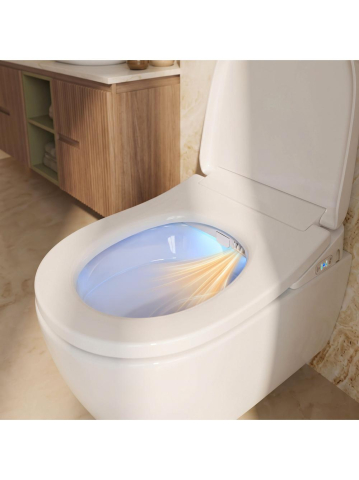 Vas WC suspendat REA Carlo Smart Comfort Tornado alb lucios 495x365x350 mm [3]
