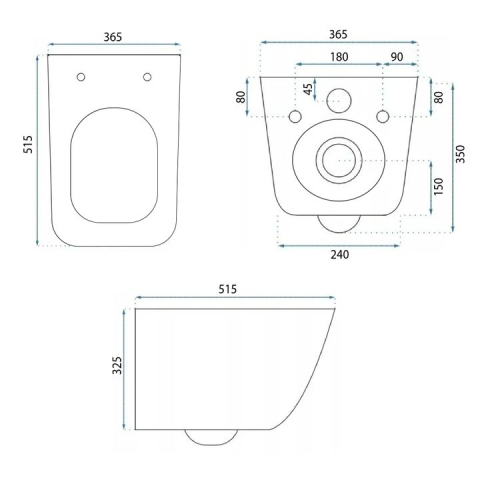 Vas WC suspendat Rea Dexter Tornado [6]